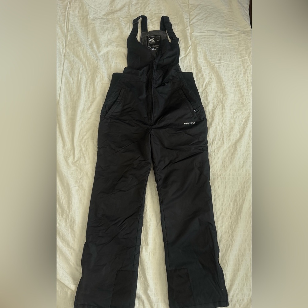 Arctix black Men's Essential Insulated snow Bib Overalls size M.